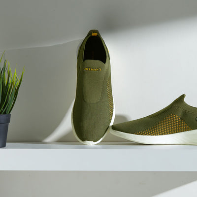 Everyday Basic Slip Ons : Citrus Olive