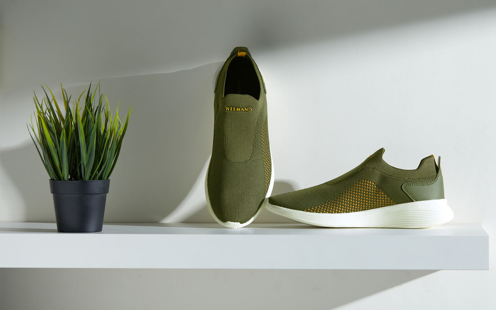 Everyday Basic Slip Ons : Citrus Olive