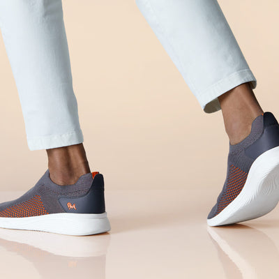 Everyday Basic Slip Ons : Neon Grey
