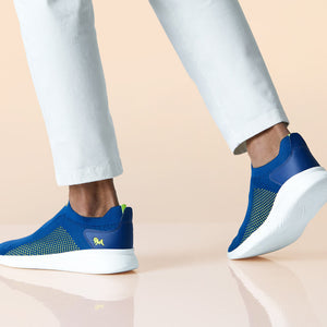 Everyday Basic Slip Ons : Neon Navy