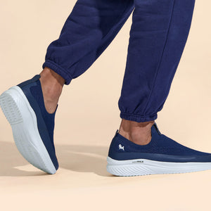 Ease Walk Slip Ons : Blue