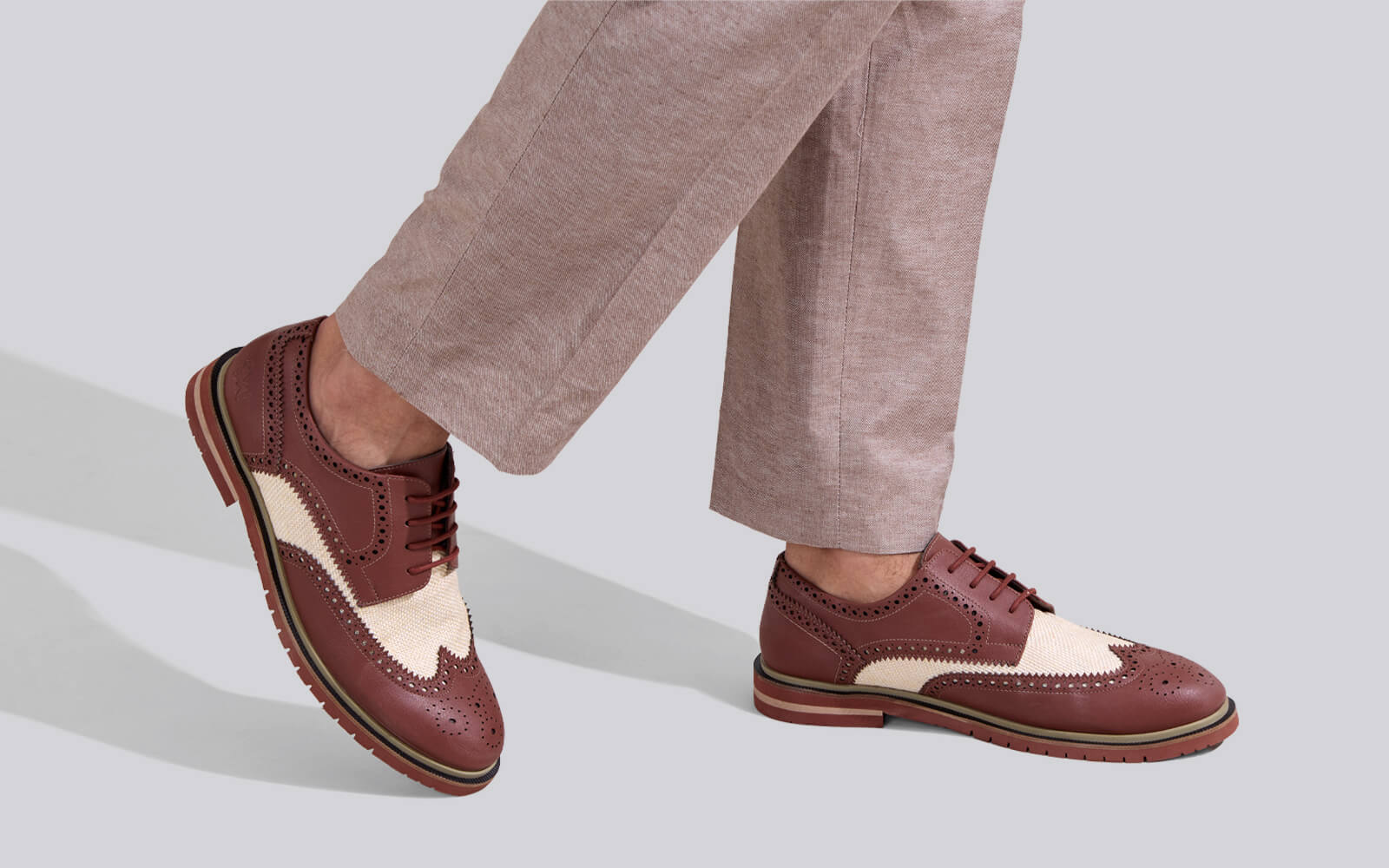 Jute Dress Oxfords : Brown