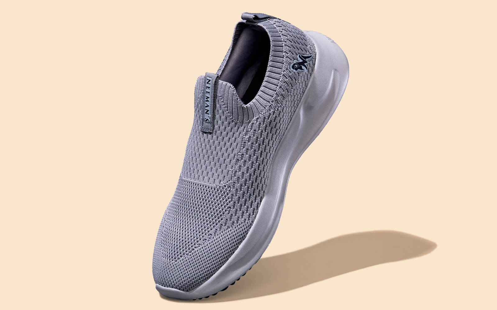 Knit Trainers For Men : Grey