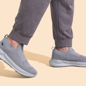 Knit Trainers For Men : Grey