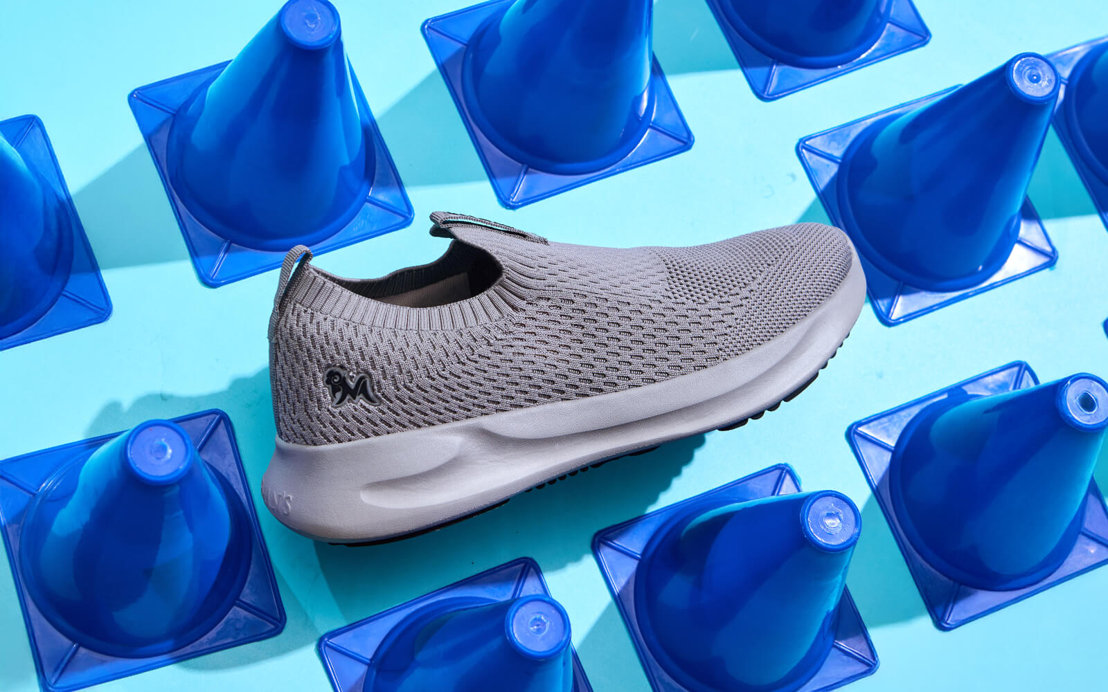 Knit Trainers For Men : Grey