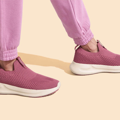 Knit Trainers For Women : Pink