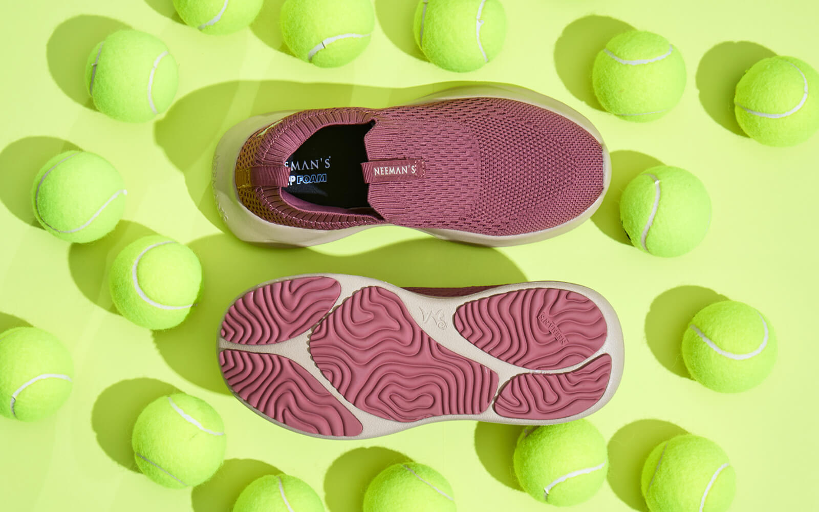 Knit Trainers For Women : Pink