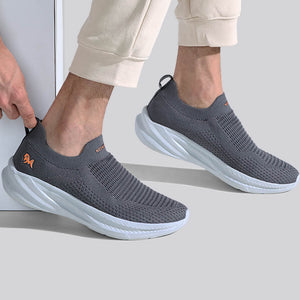 Max Cushy Slip Ons : Grey