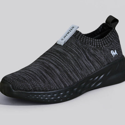 Melange Slip Ons : Black