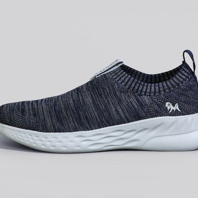 Melange Slip Ons : Navy