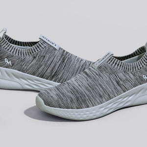 Melange Slip Ons : Grey