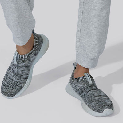 Melange Slip Ons : Grey