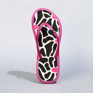 Printed Flip Flops : Black