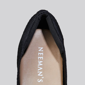 Plush Square Flats : Black