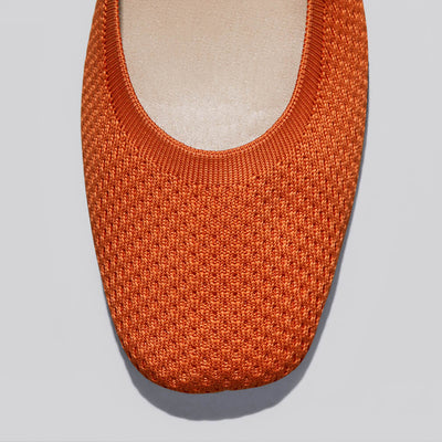 Plush Square Flats : Apricot