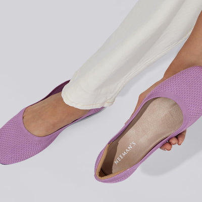 Plush Square Flats : Lavender
