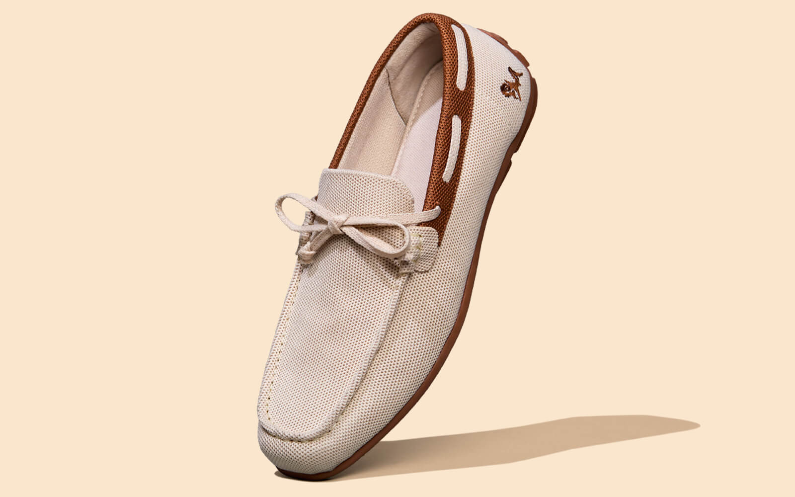 ReLive Knit Boat Loafers : Beige