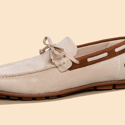 ReLive Knit Boat Loafers : Beige