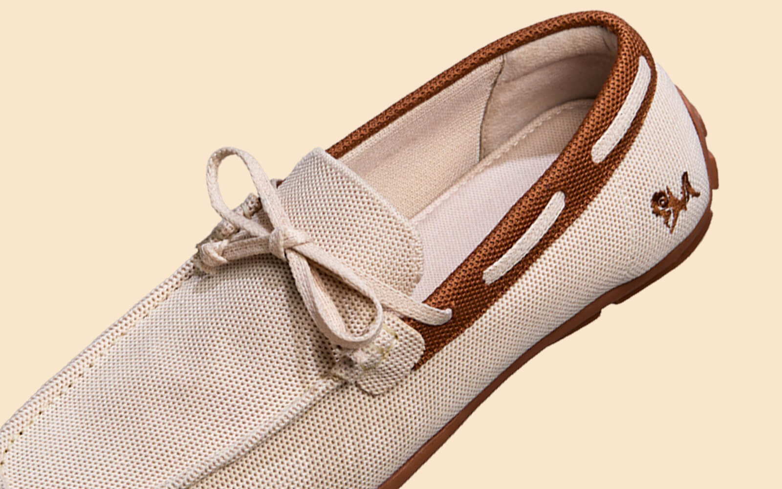 ReLive Knit Boat Loafers : Beige