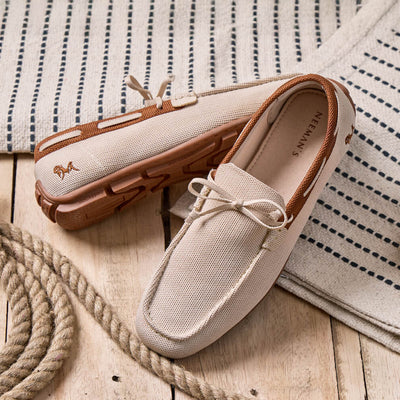 ReLive Knit Boat Loafers : Beige