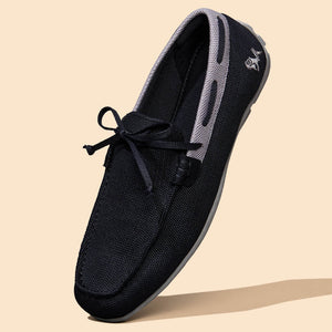ReLive Knit Boat Loafers : Black