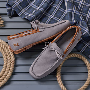 ReLive Knit Boat Loafers : Grey