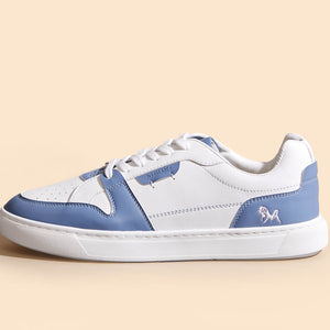 Retro Slick Sneakers : Blue and White