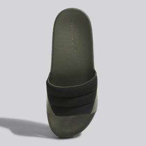 Squooshy Slides for Men : Olive-Black
