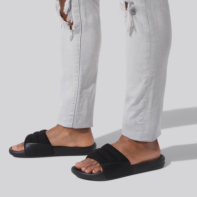 Squooshy Slides for Men : Black