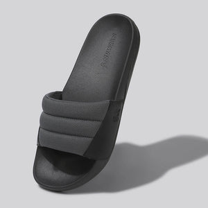 Squooshy Slides for Men : Grey-Black