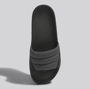 Squooshy Slides for Men : Grey-Black
