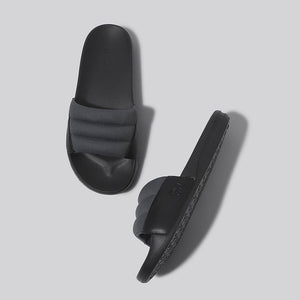 Squooshy Slides for Men : Grey-Black