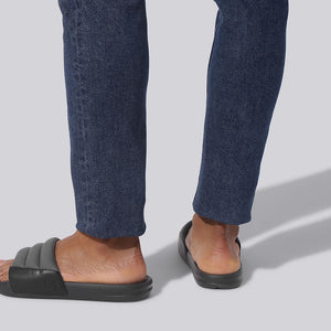 Squooshy Slides for Men : Grey-Black