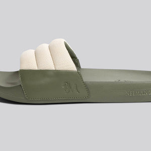 Squooshy Slides for Women : Olive-Beige