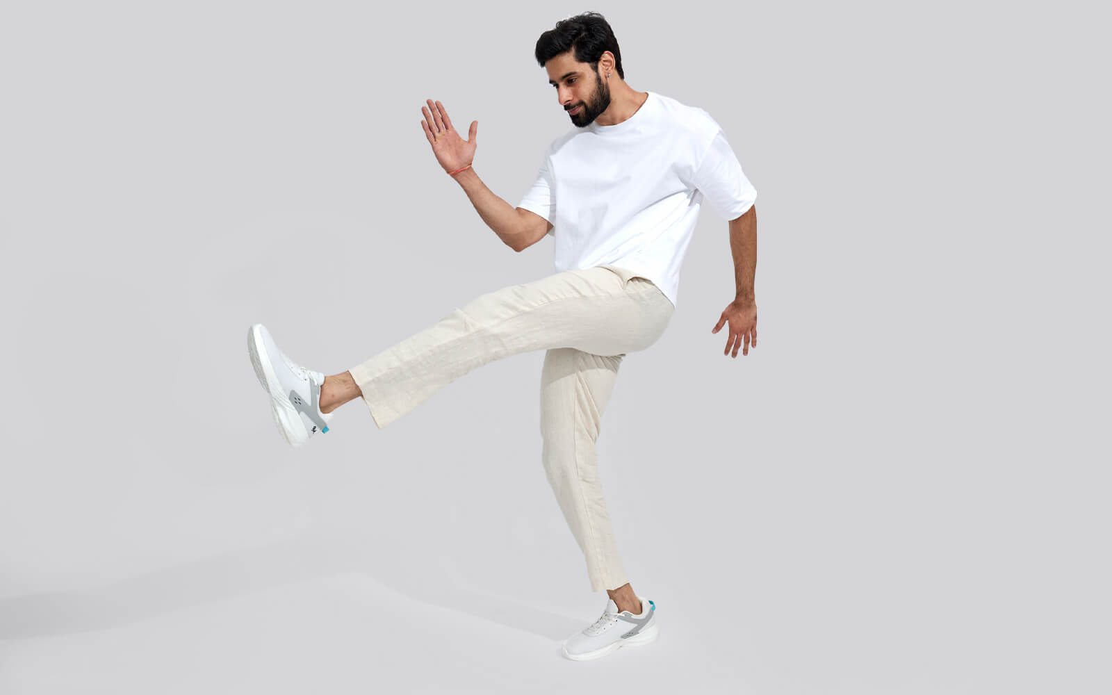Striking Strides : White