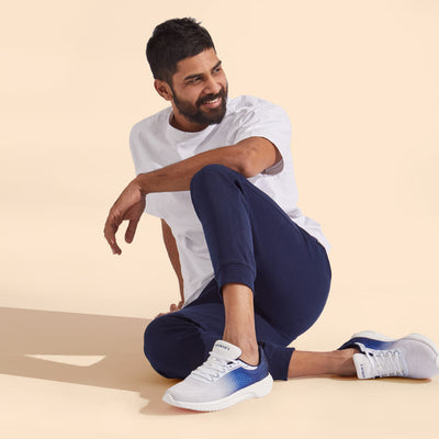 The Loungesters : Navy-White