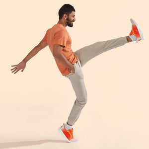 The Loungesters : Neon Orange-White
