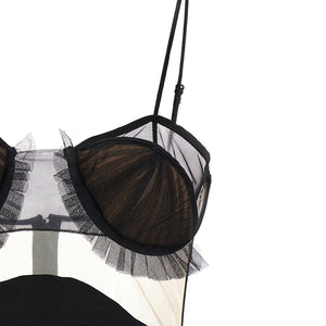 Nensi Dojaka Explosive Flower Bra Dress