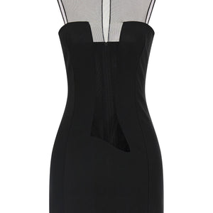 Nensi Dojaka Tulle Insert Dress