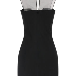 Nensi Dojaka Tulle Insert Dress