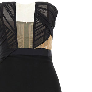 Nensi Dojaka Corsetted Draped Maxi Dress
