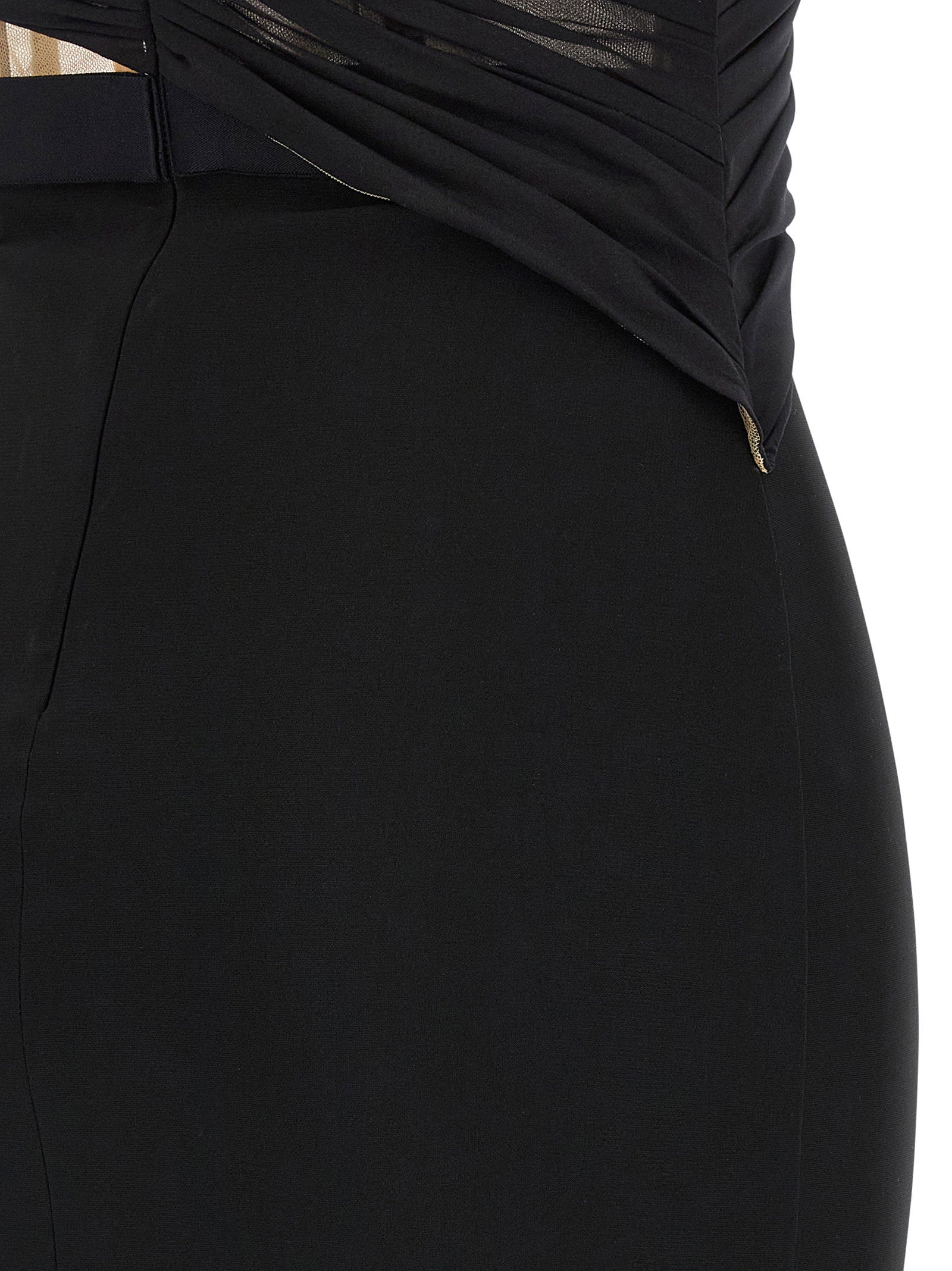 Nensi Dojaka Corsetted Draped Maxi Dress