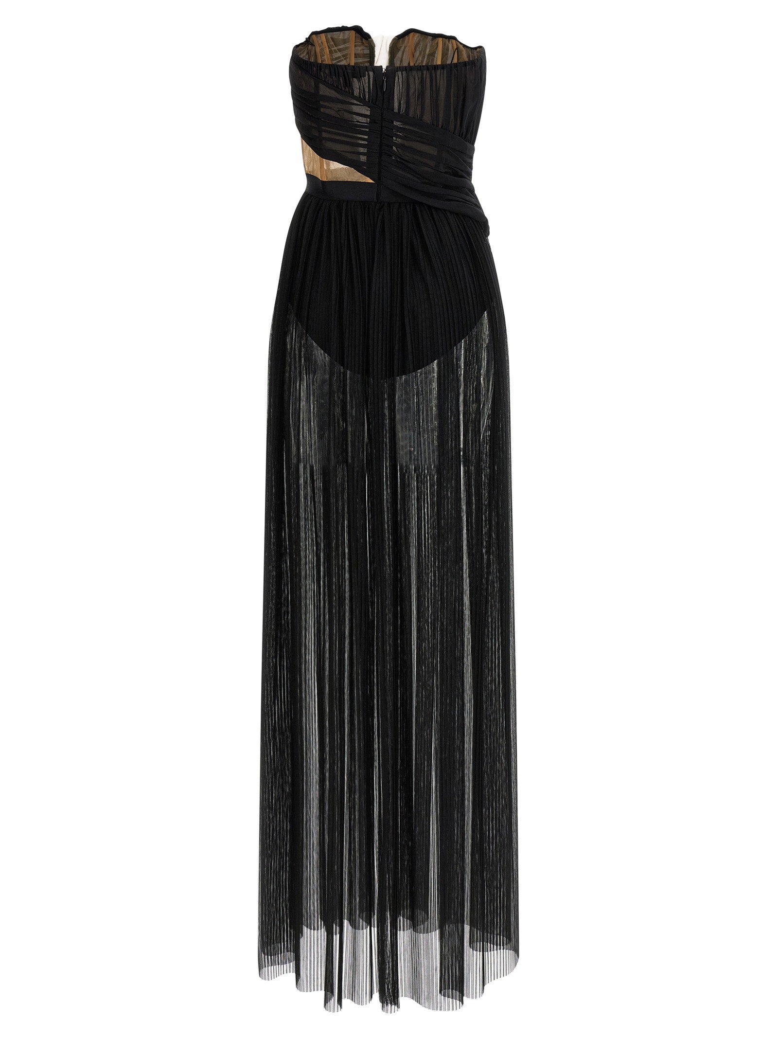 Nensi Dojaka Corsetto Draped Gown Dress