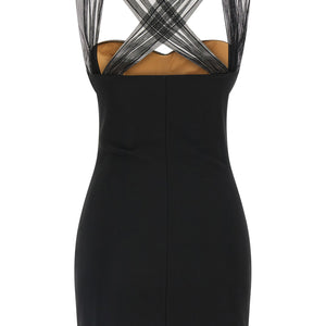 Nensi Dojaka Draped Padded Cup Mini Dress