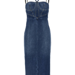 Nensi Dojaka Denim Dress