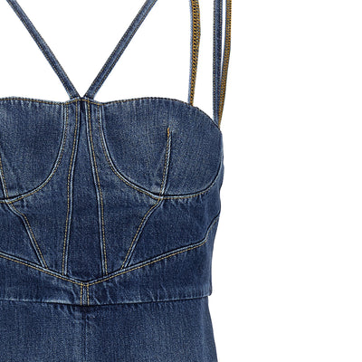 Nensi Dojaka Denim Dress
