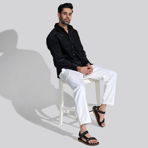 Airy Strap Sandals : Black