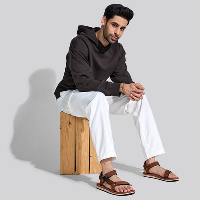 Airy Strap Sandals : Brown-Black
