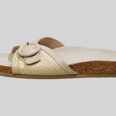 Boheme Chic Slides : Beige