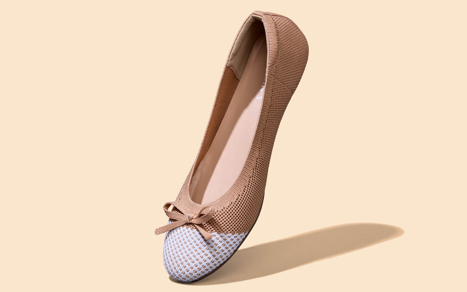Ballet Flats For Women : Beige-Ivory